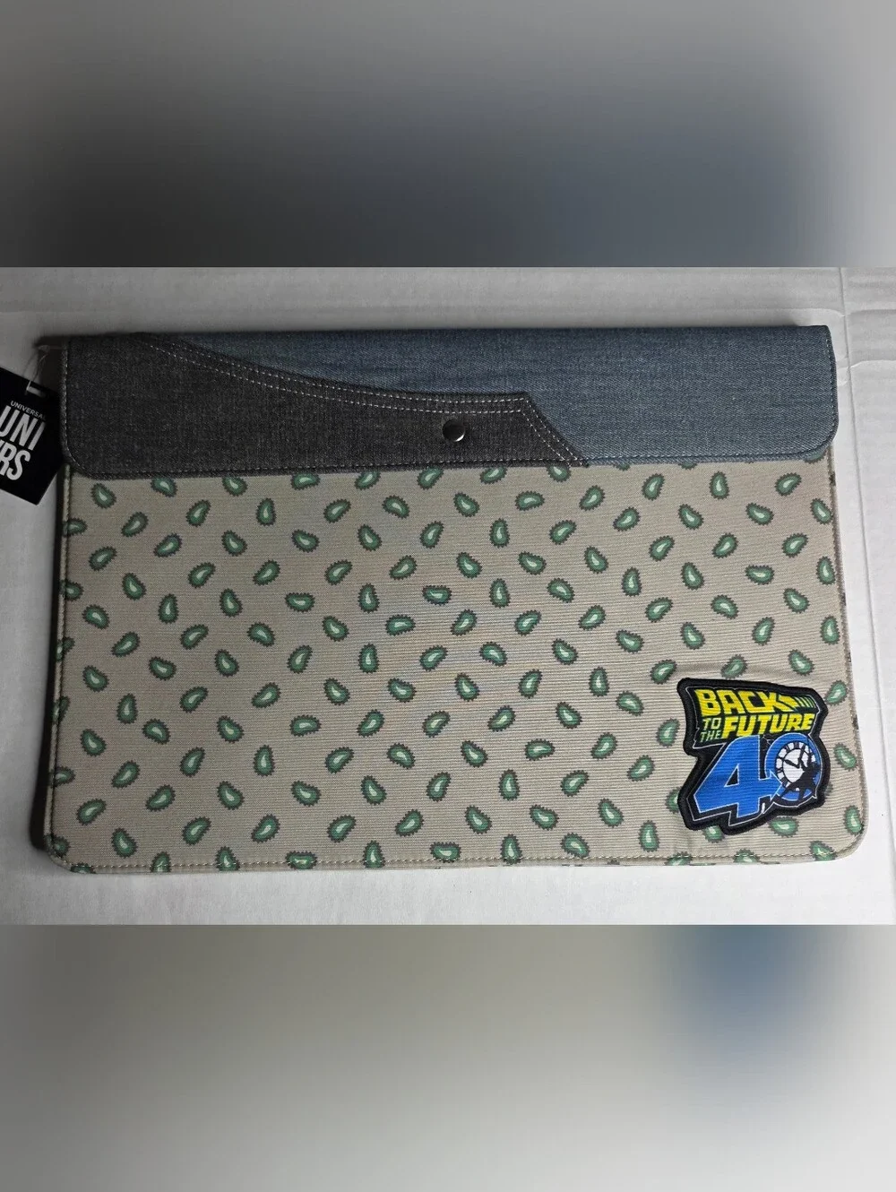 Back to the Future 40th Anniversary Beige & Green Laptop Sleeve